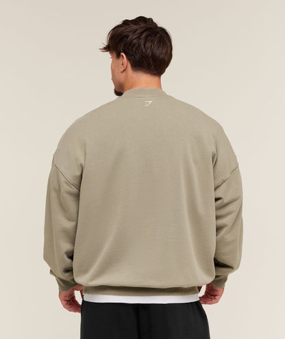 Gymshark 2012 Lifting Club Crew - Linen Brown