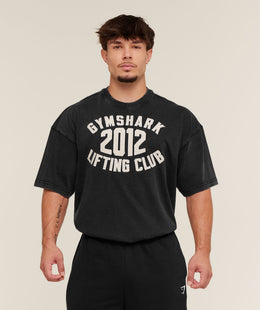 Gymshark 2012 Lifting Club T-Shirt - Black