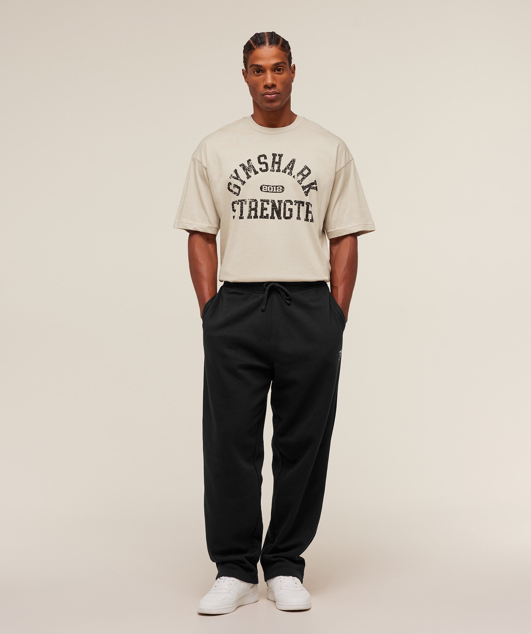Gymshark 2012 Strength T-Shirt - Pebble Grey