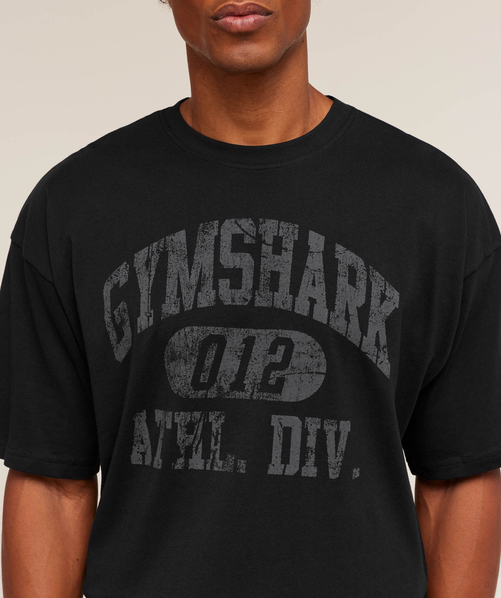 Gymshark Athletic Division Graphic T-Shirt - GS Black