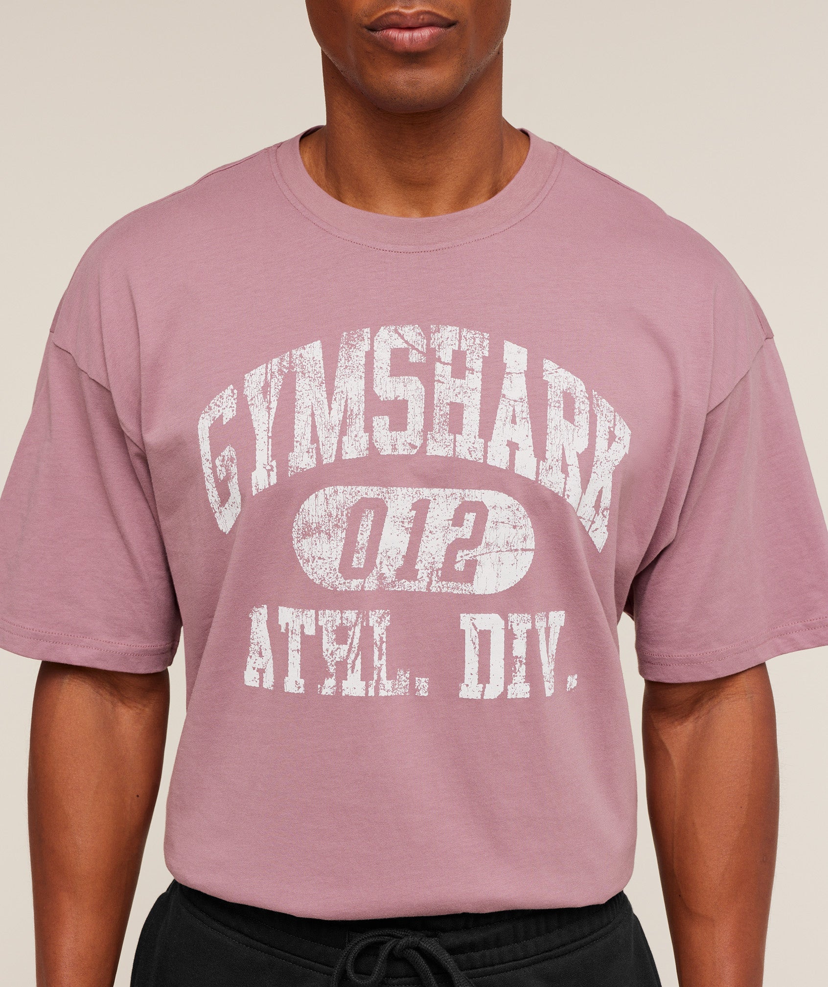 Gymshark Athletic Division Graphic T-Shirt - Calm Pink