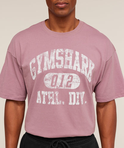 Gymshark Athletic Division Graphic T-Shirt - Calm Pink