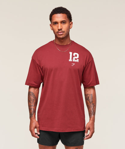 Gymshark Campus T-Shirt - Athletic Burgundy