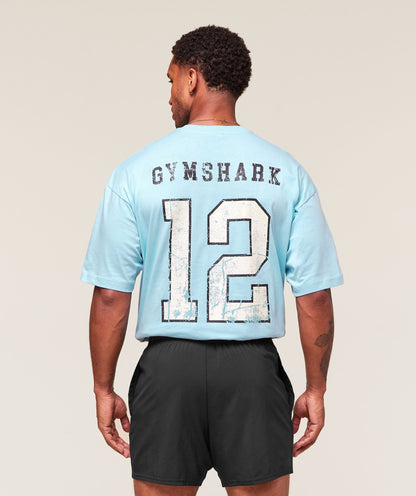 Gymshark Campus T-Shirt - Athletic Light Blue