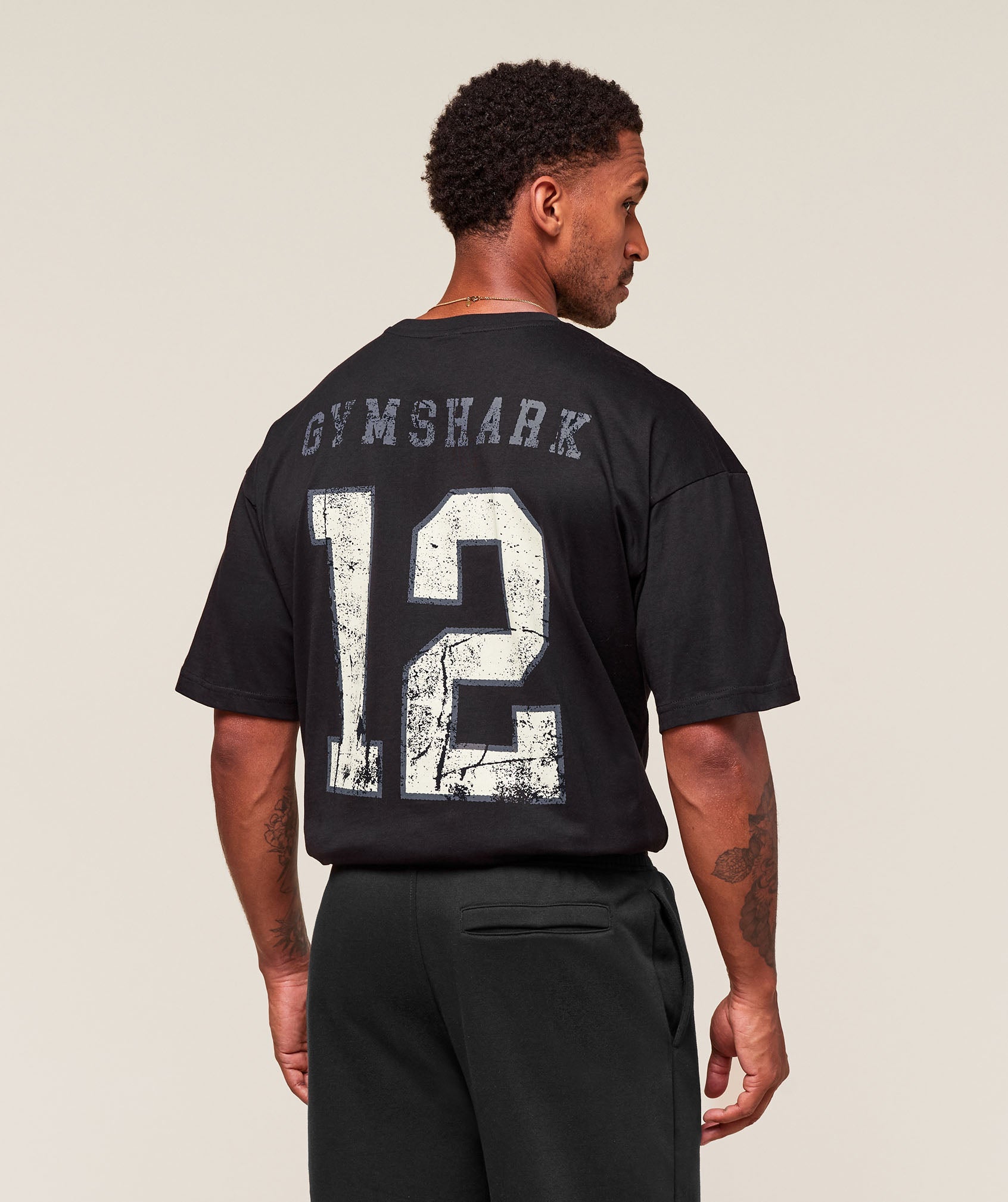 Gymshark Campus T-Shirt - Black