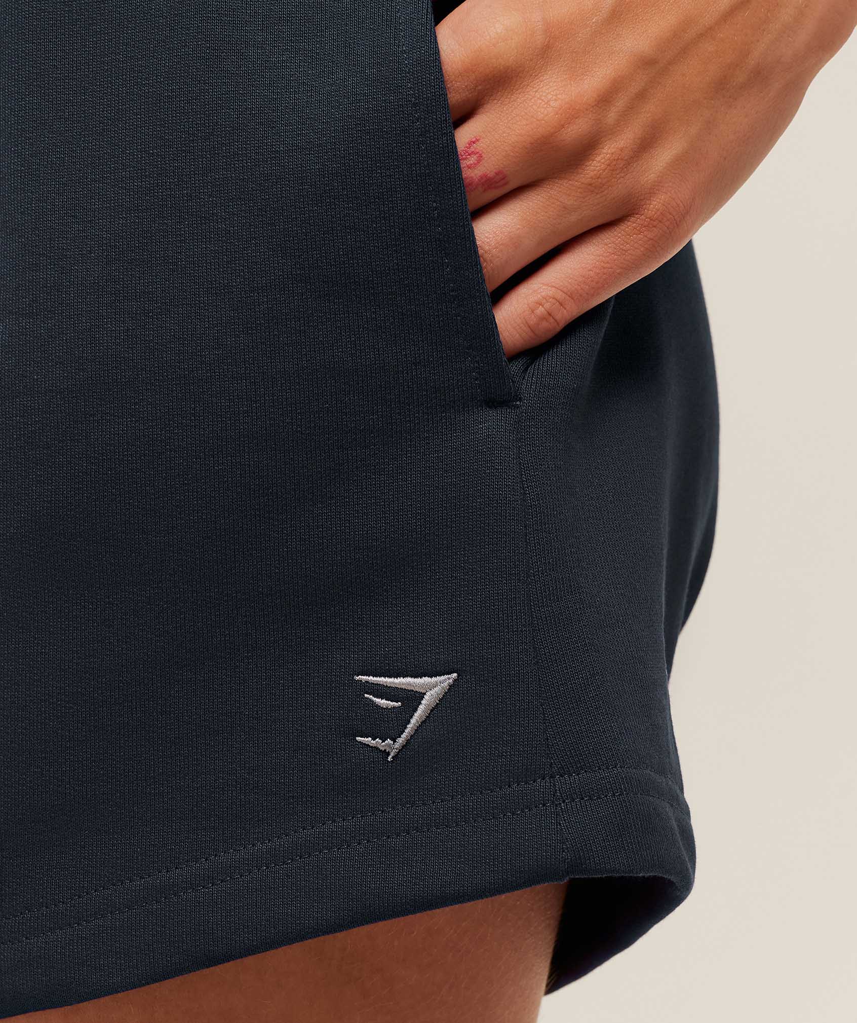 Gymshark Collegiate Graphic Short - Heavy Blue