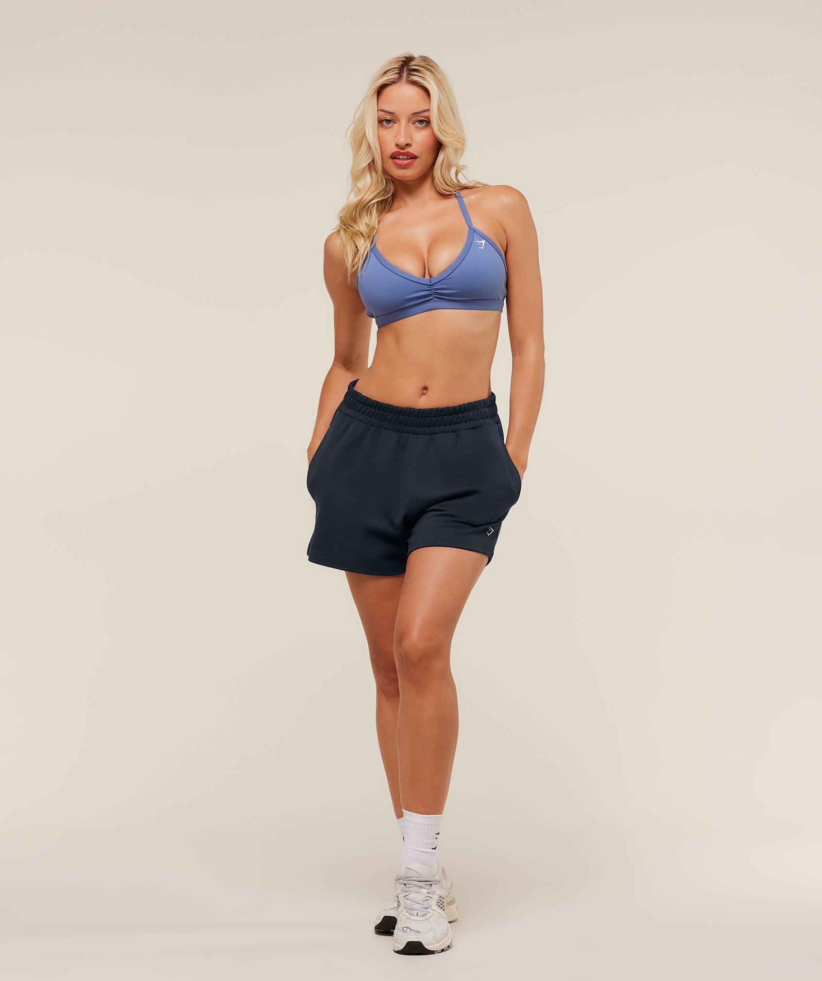 Gymshark Collegiate Graphic Short - Heavy Blue