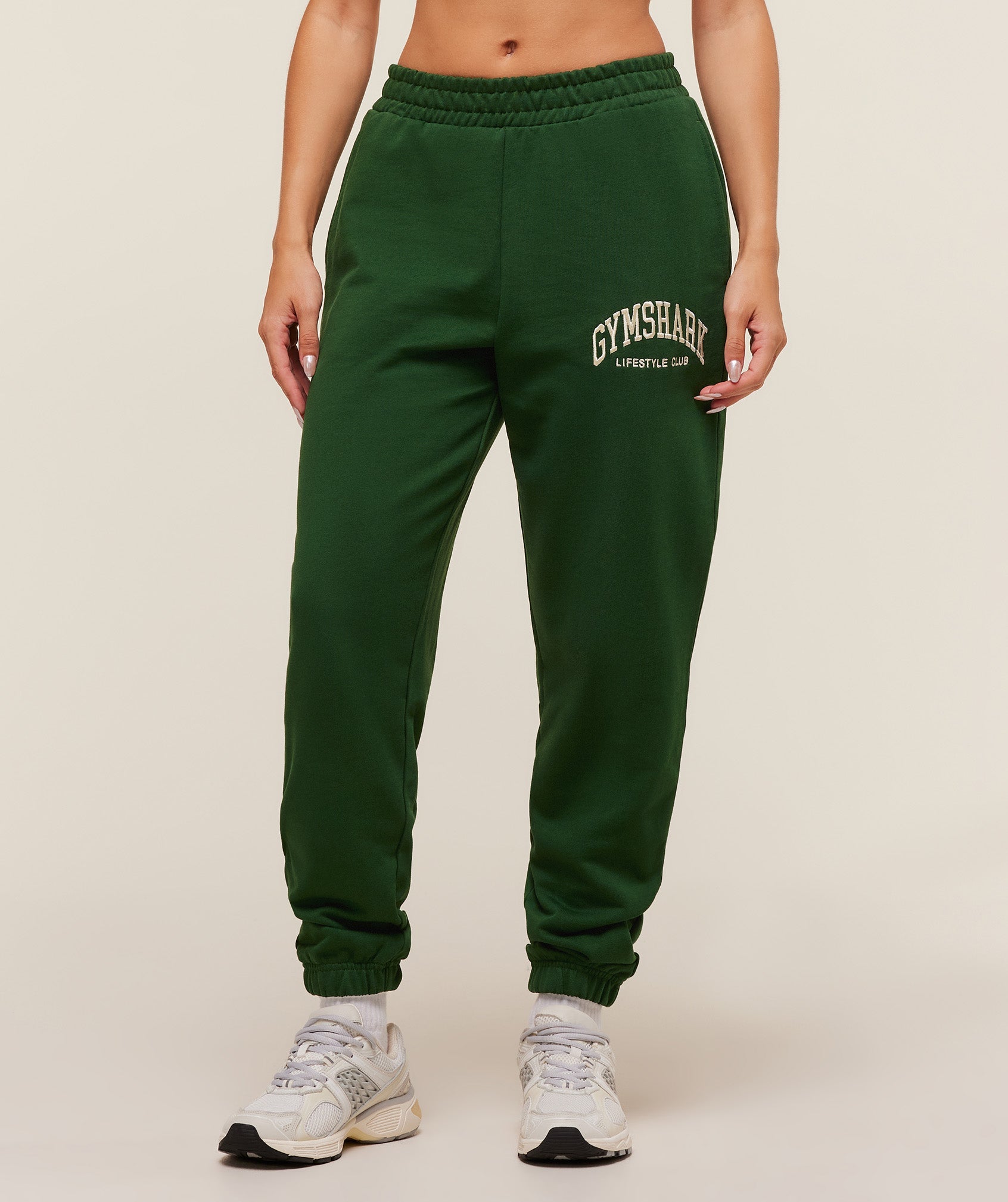Gymshark Collegiate Graphic Joggers - Athletic Green