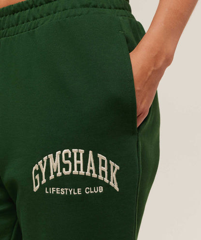 Gymshark Collegiate Graphic Joggers - Athletic Green