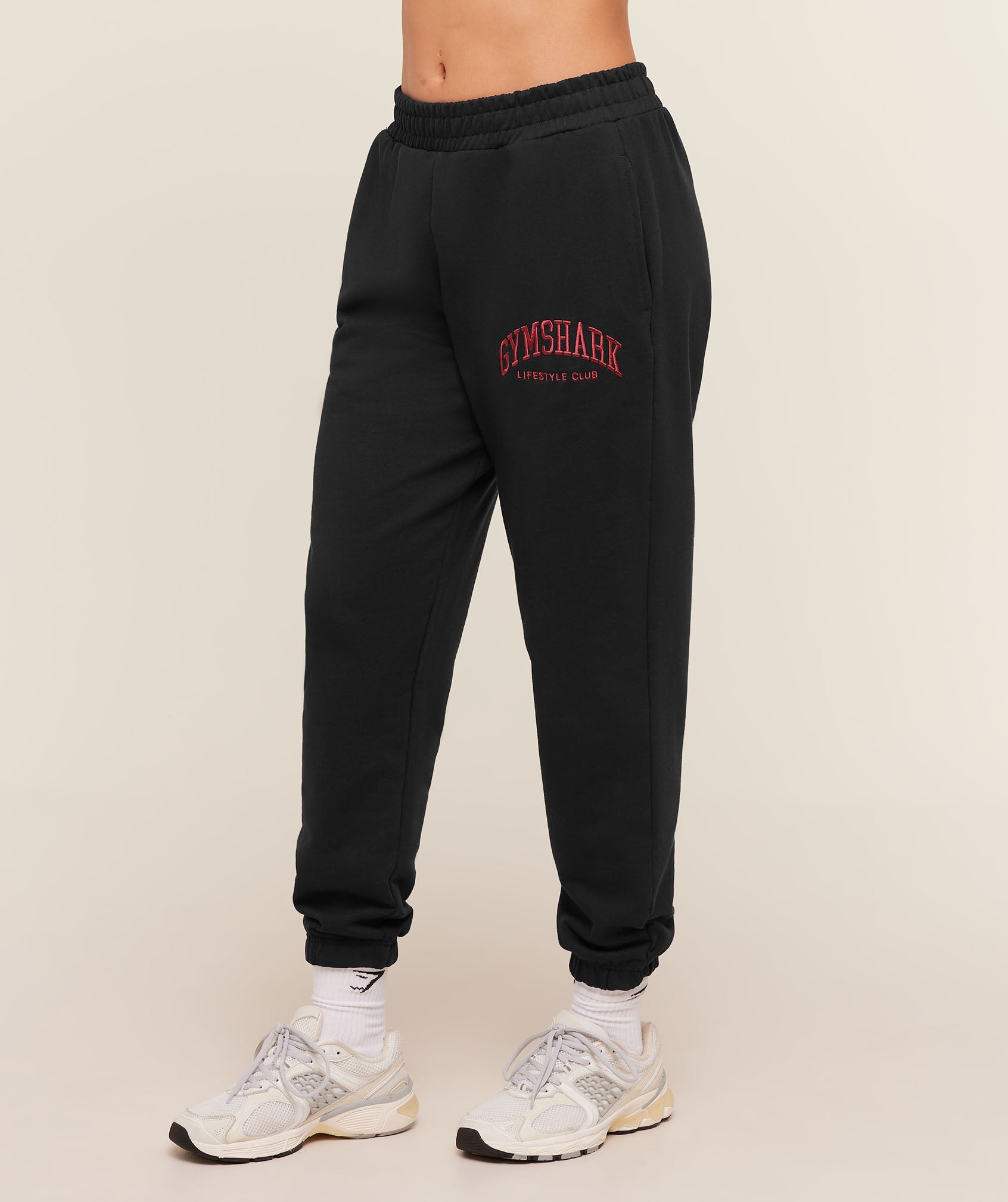 Gymshark Collegiate Graphic Joggers - Black