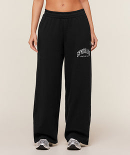 Gymshark Collegiate Graphic Straight Leg Jogger - GS Black