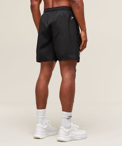 Gymshark S&C Graphic 7" Shorts - Black