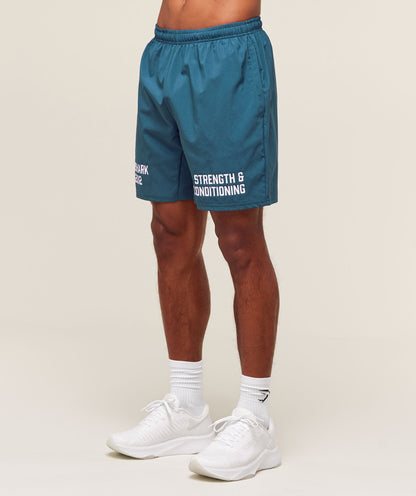 Gymshark S&C Graphic 7" Shorts - Success Blue