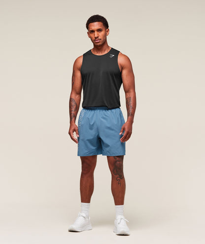 Gymshark Hybrid Athlete 7" Shorts - Classic Blue
