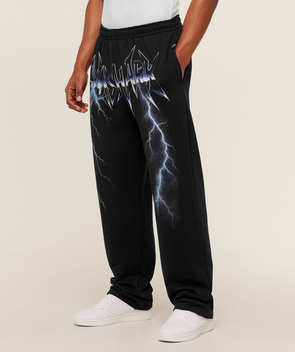 Gymshark Eagle Band Style Graphic Straight Leg Pant - GS Black