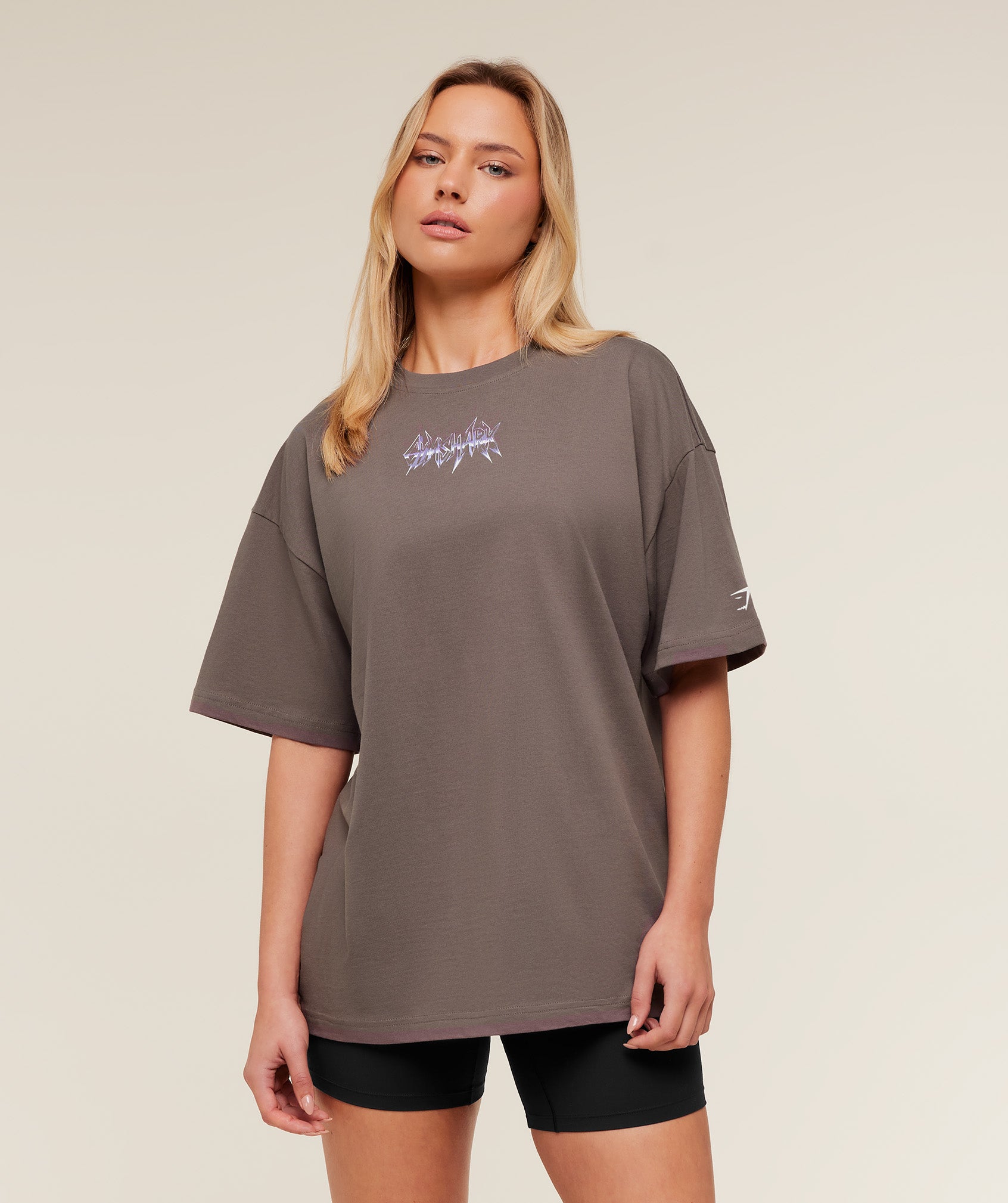 Gymshark Eagle Band Style Graphic Short Sleeve T-Shirt - Cool Brown