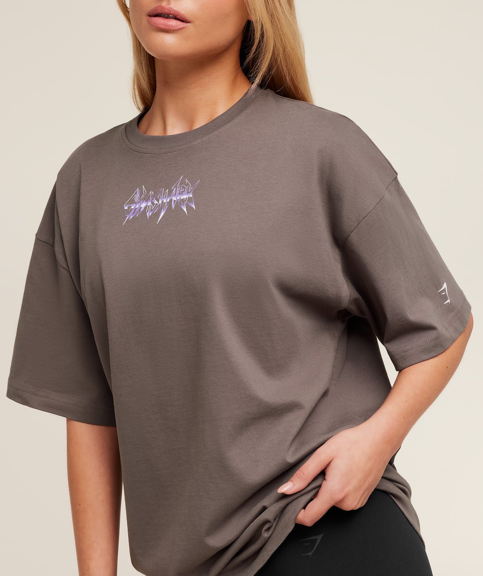Gymshark Eagle Band Style Graphic Short Sleeve T-Shirt - Cool Brown