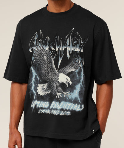 Gymshark Eagle Band Style Graphic T-Shirt - GS Black