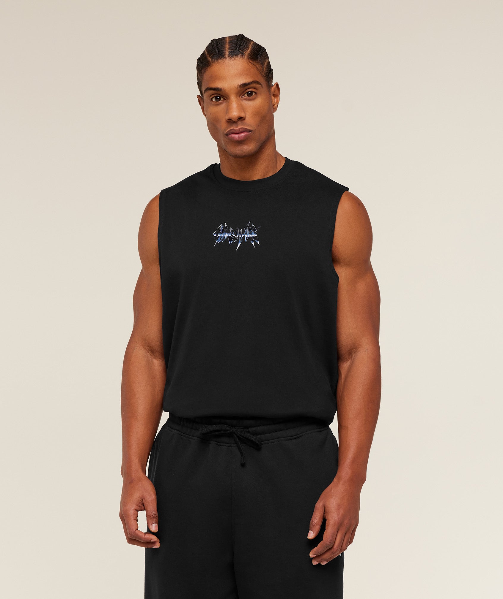 Gymshark Eagle Band Style Graphic Tank - GS Black