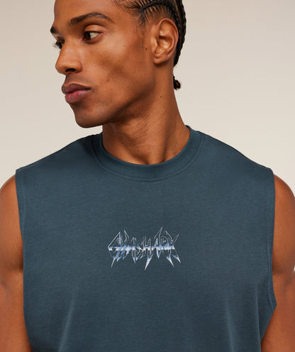 Gymshark Eagle Band Style Graphic Tank - GS Stealth Blue