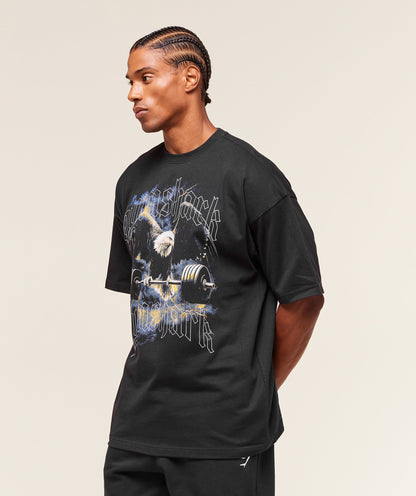 Gymshark Eagle Graphic T-Shirt - Black