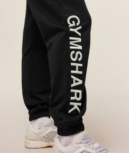 Gymshark Embroidered Logo Joggers - Black