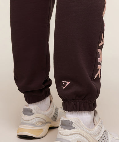 Gymshark Embroidered Logo Joggers - Cherry Purple