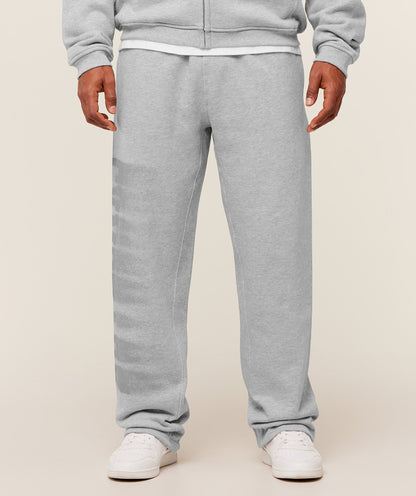 Gymshark Fade Graphic Straight Leg Pants - Light Grey Core Marl