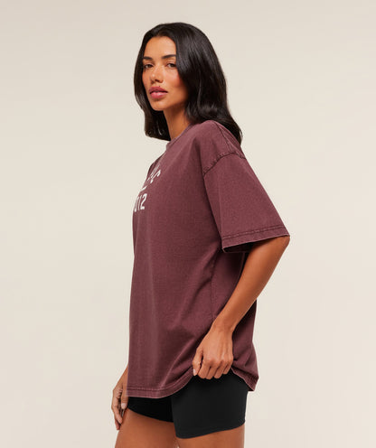 Gymshark Gymshark Lifting Club 2012 Graphic Short Sleeve T-Shirt - Rich Maroon/Wash