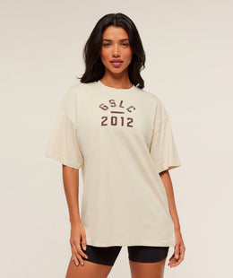 Gymshark Gymshark Lifting Club 2012 Graphic Short Sleeve T-Shirt - Stone Beige/Wash