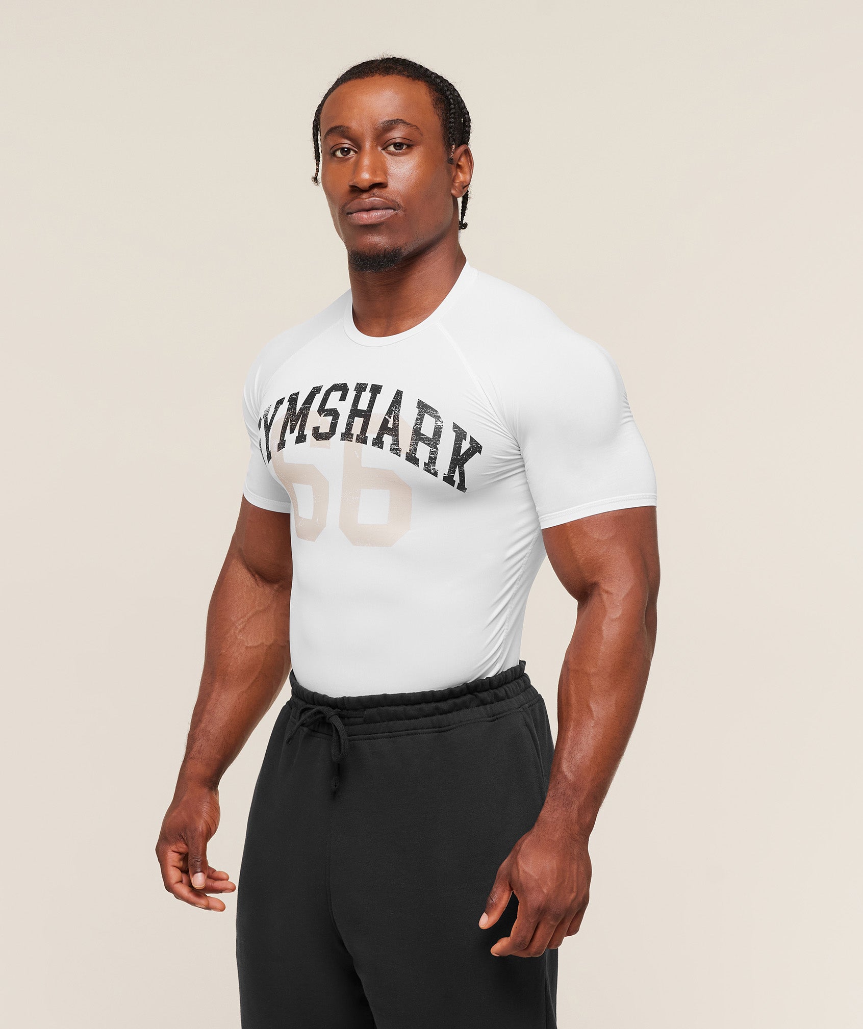 Gymshark Graphic Baselayer T-Shirt - White