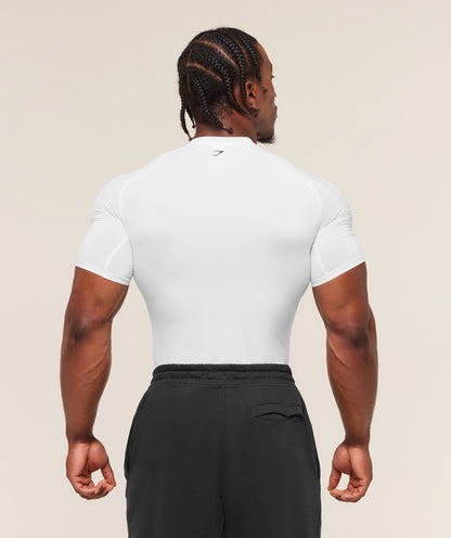 Gymshark Graphic Baselayer T-Shirt - White