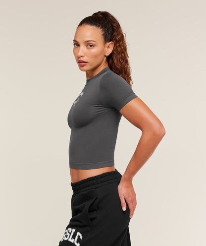 Gymshark Heavy Duty Seamless T-Shirt - Onyx Grey