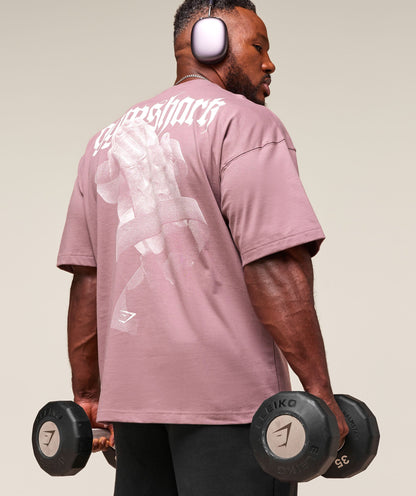 Gymshark Prayer Hands T-Shirt - Calm Pink