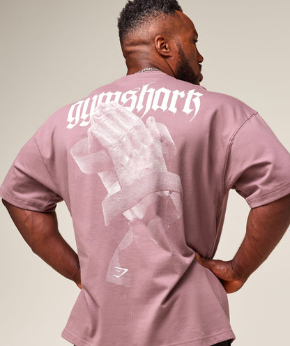 Gymshark Prayer Hands T-Shirt - Calm Pink