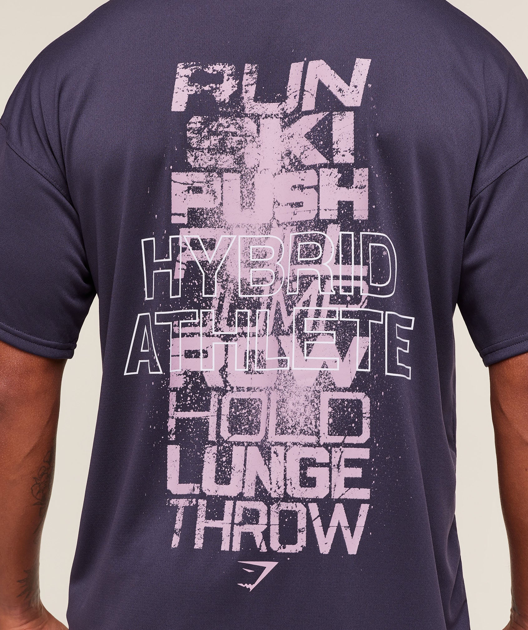 Gymshark Hybrid Athlete T-Shirt - Midnight Purple
