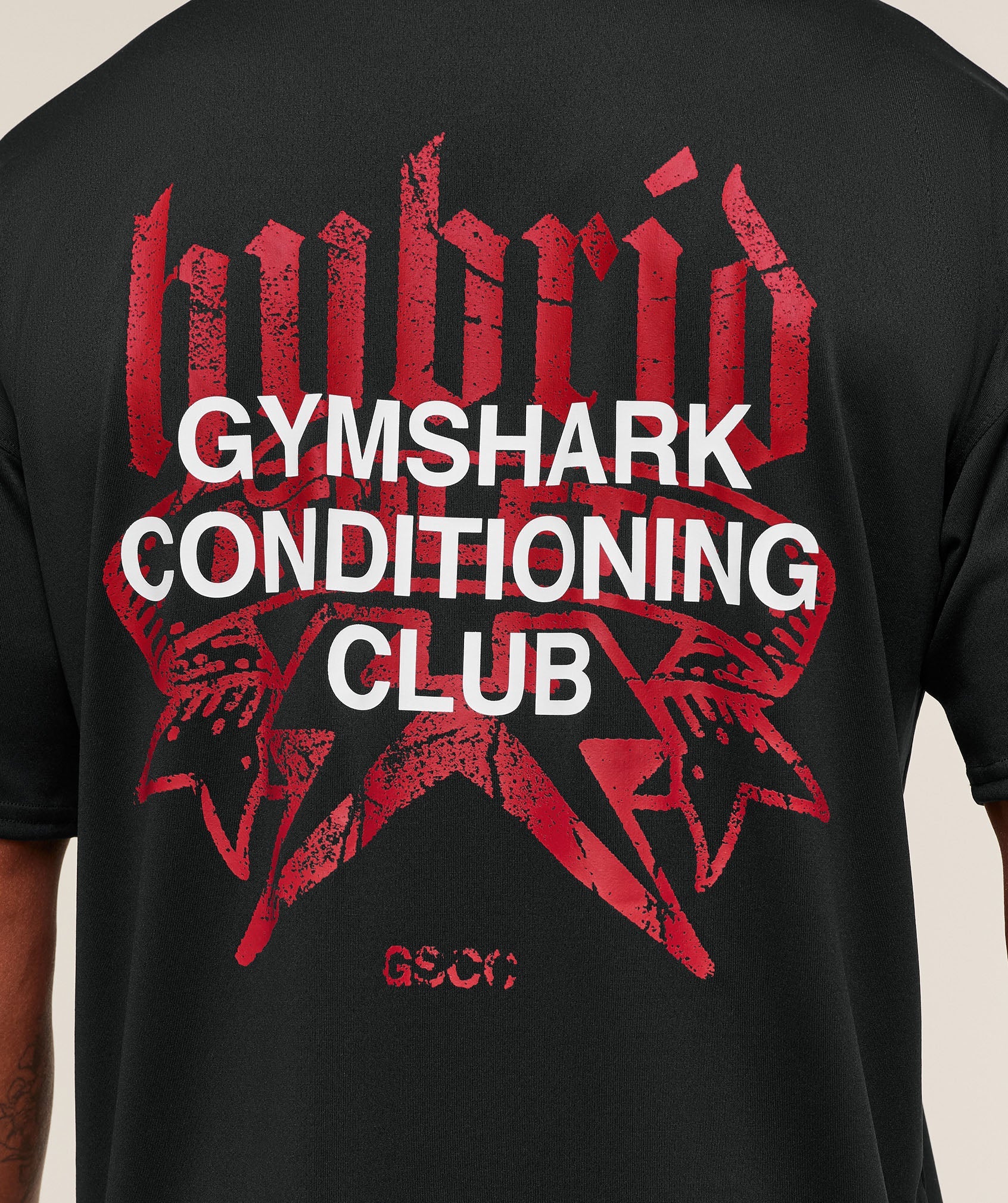 Gymshark Hybrid Graphic T-Shirt - Black