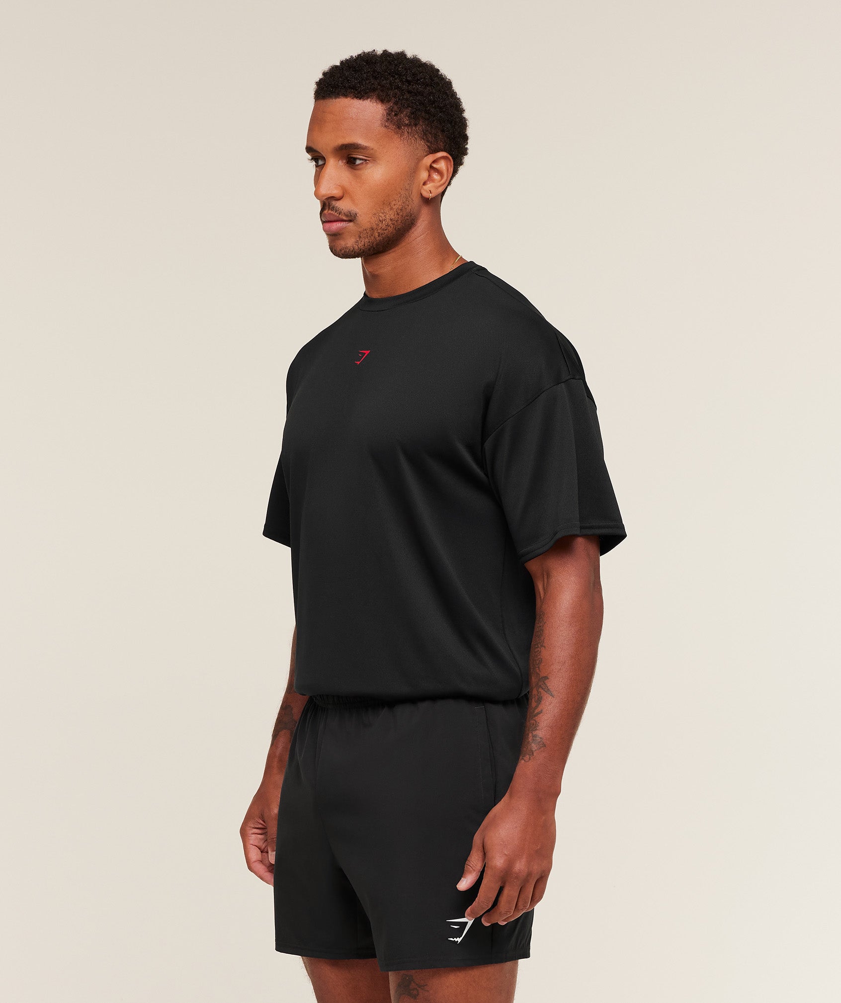 Gymshark Hybrid Graphic T-Shirt - Black