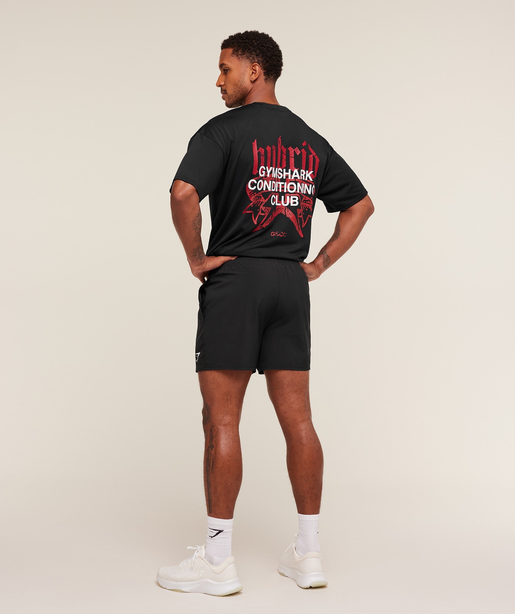 Gymshark Hybrid Graphic T-Shirt - Black