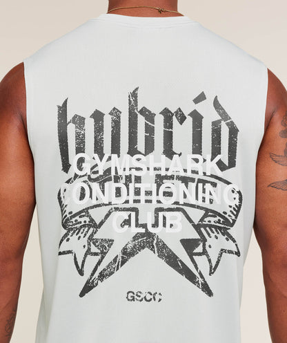 Gymshark Hybrid Graphic Tank - Light Grey