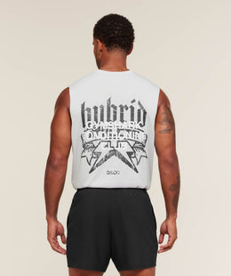 Gymshark Hybrid Graphic Tank - Light Grey