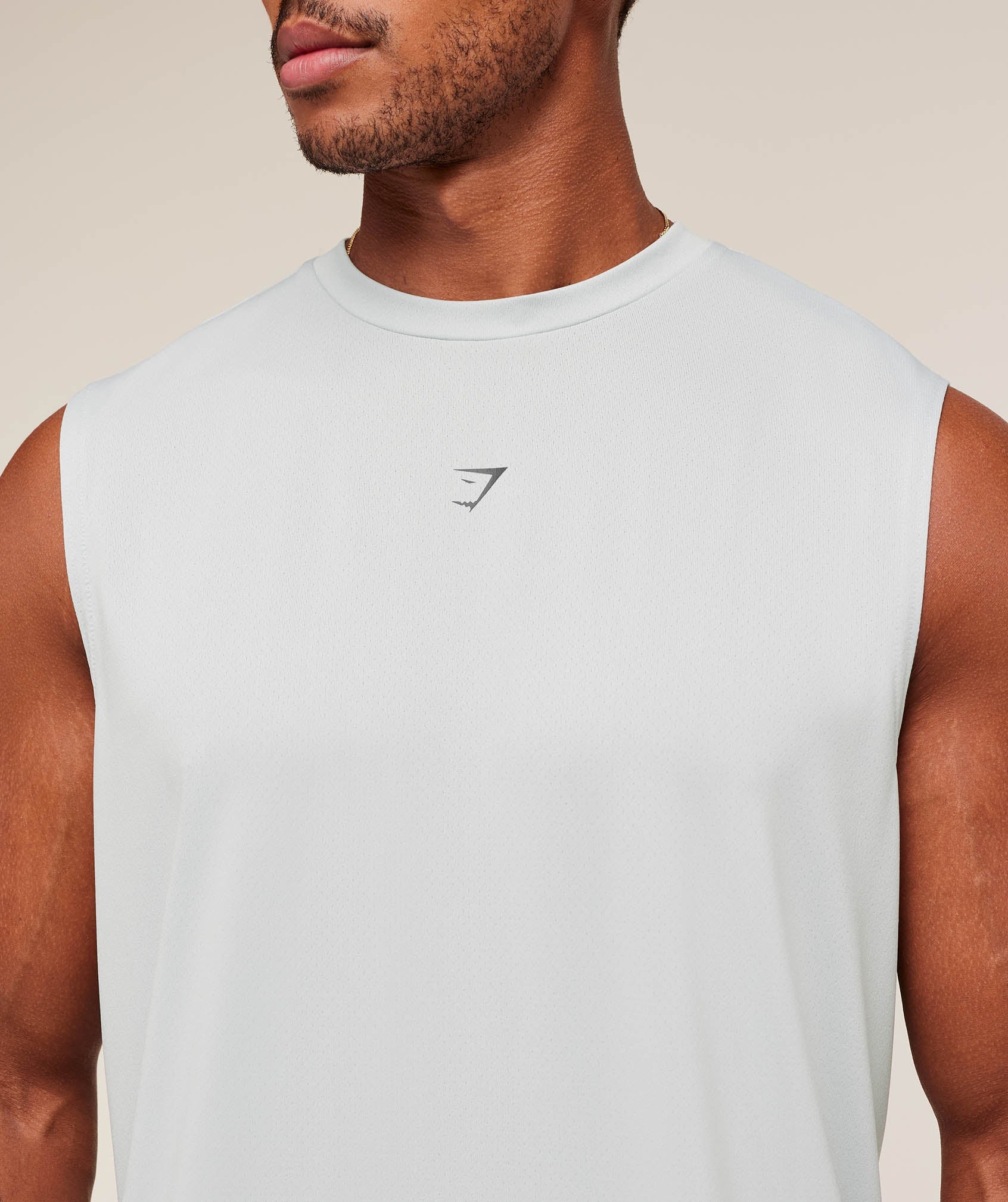 Gymshark Hybrid Graphic Tank - Light Grey