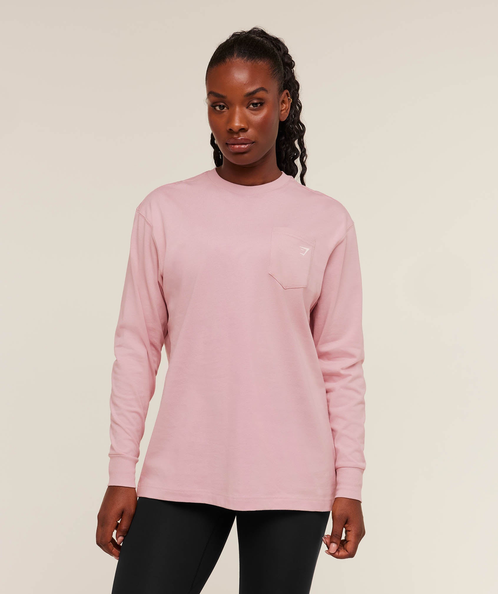 Gymshark Juicy Peach Long Sleeve T-Shirt - Cloud Pink