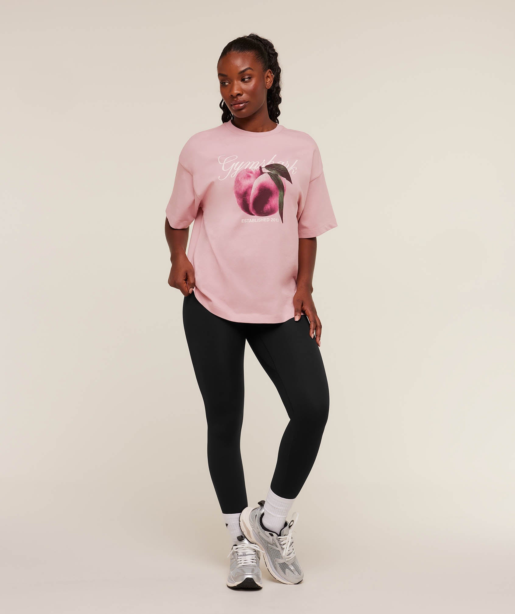 Gymshark Juicy Peach Short Sleeve T-Shirt - Cloud Pink