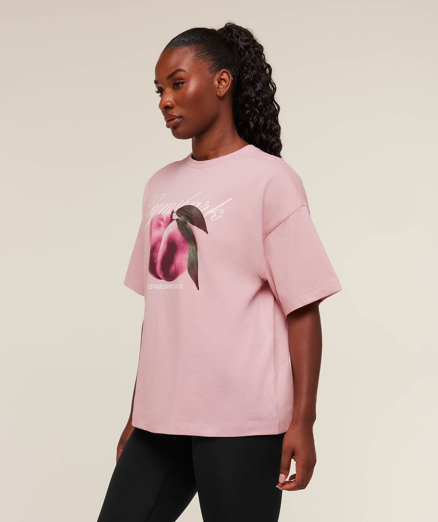 Gymshark Juicy Peach Short Sleeve T-Shirt - Cloud Pink