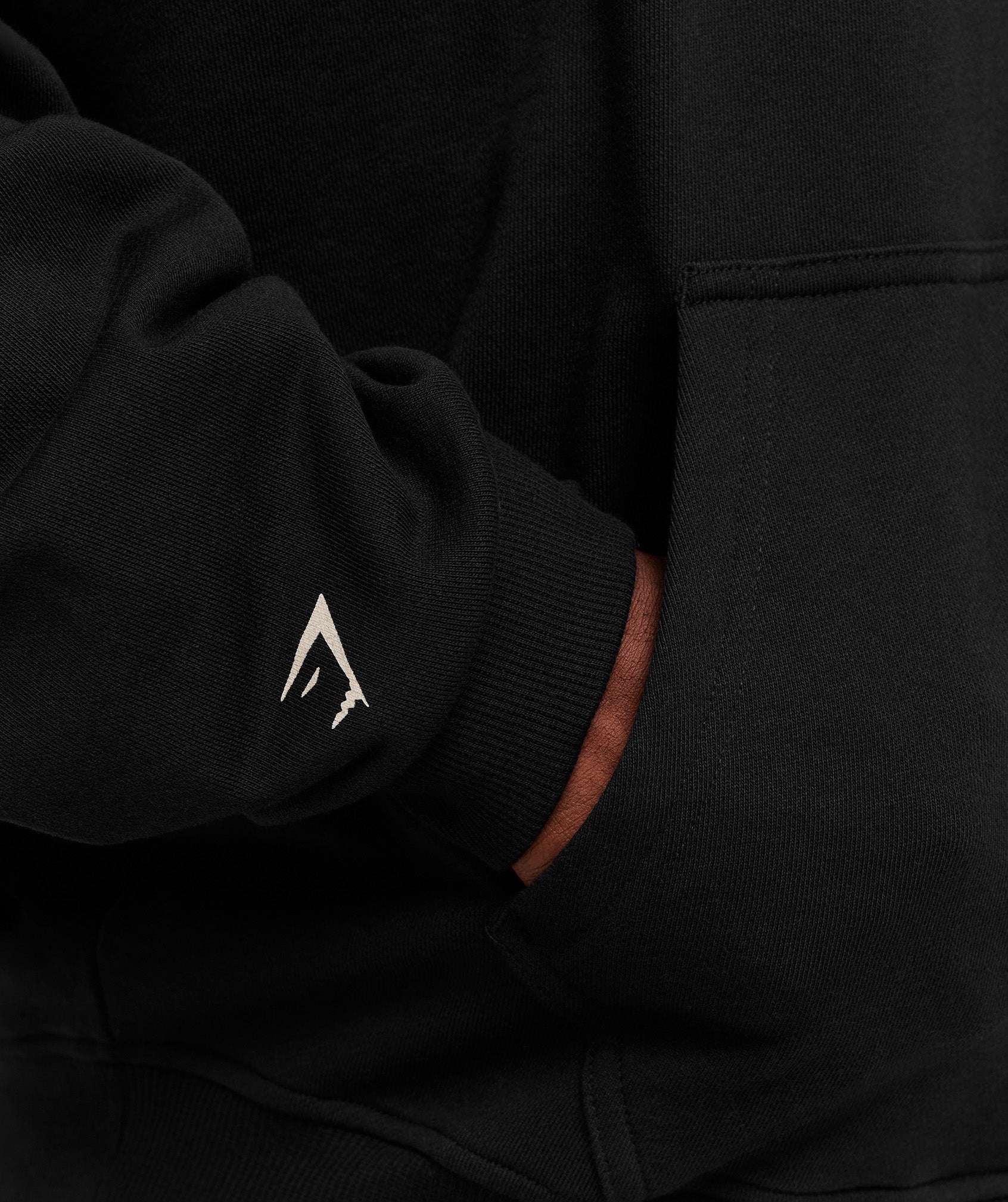 Gymshark Layered Graphic Zip Up Hoodie - Black