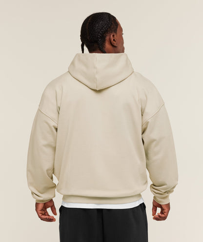 Gymshark Layered Graphic Zip Up Hoodie - Pebble Grey