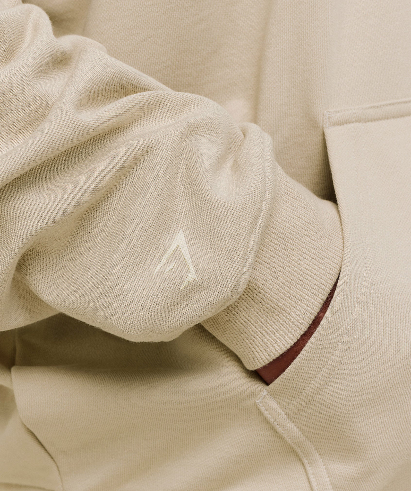 Gymshark Layered Graphic Zip Up Hoodie - Pebble Grey