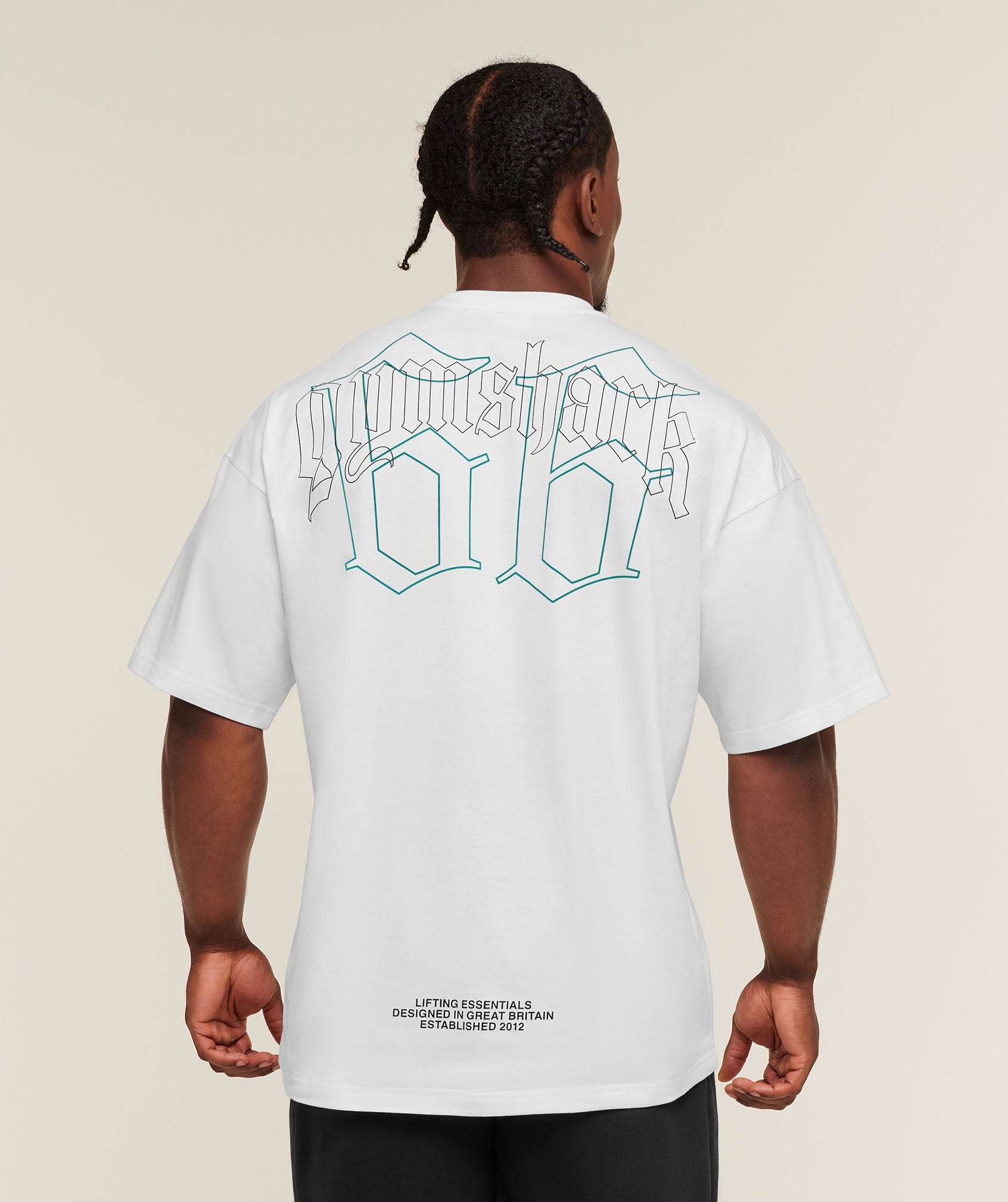 Gymshark Outline Graphic T-Shirt - White