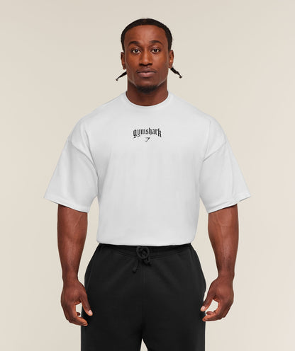 Gymshark Outline Graphic T-Shirt - White